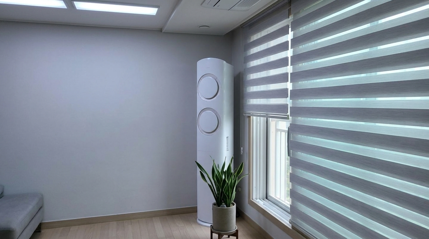 AI Q9000 · 바디 화이트 / 바람문 화이트 · 일반 배관 · 홈멀티 · 리모컨 포함